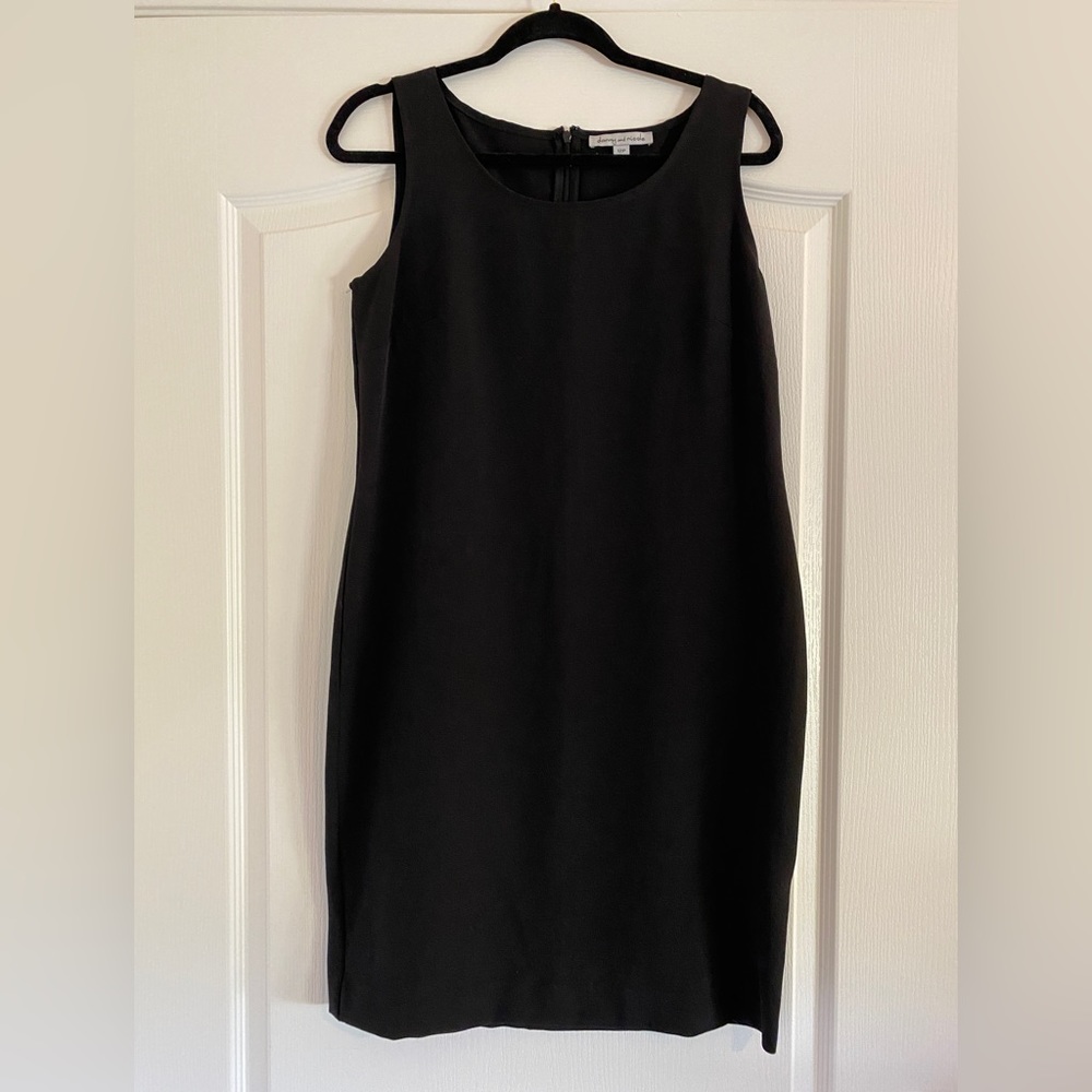 EUC Danny & Nicole Black Sheath Dress 12P